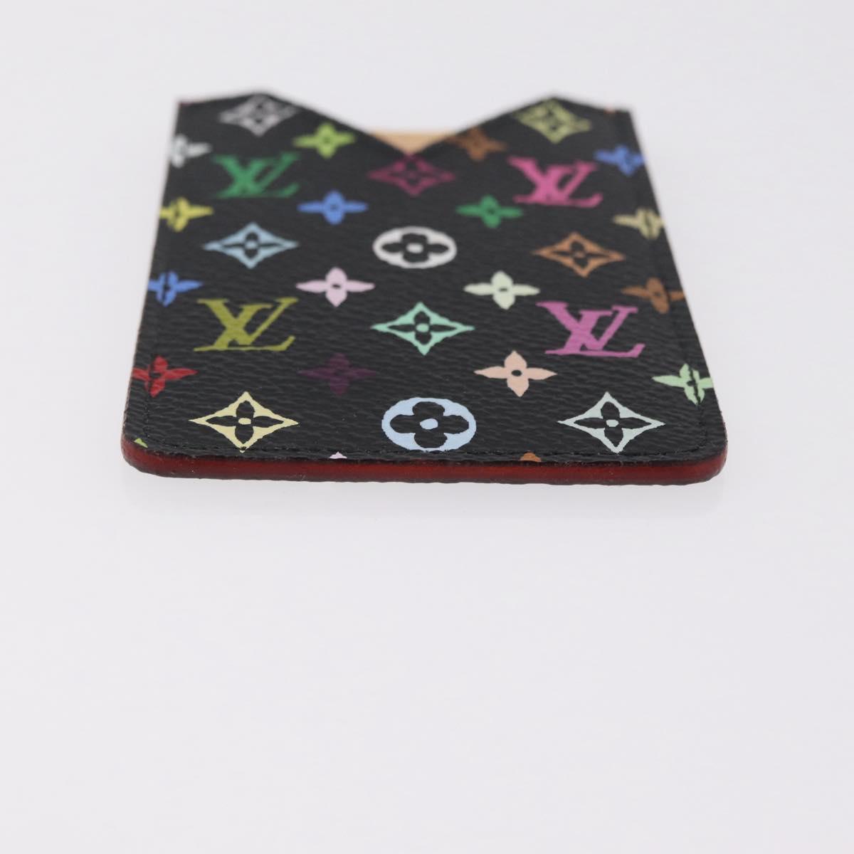 LOUIS VUITTON Monogram Multicolor Etui Miroir Black M92651 LV Auth BA16163