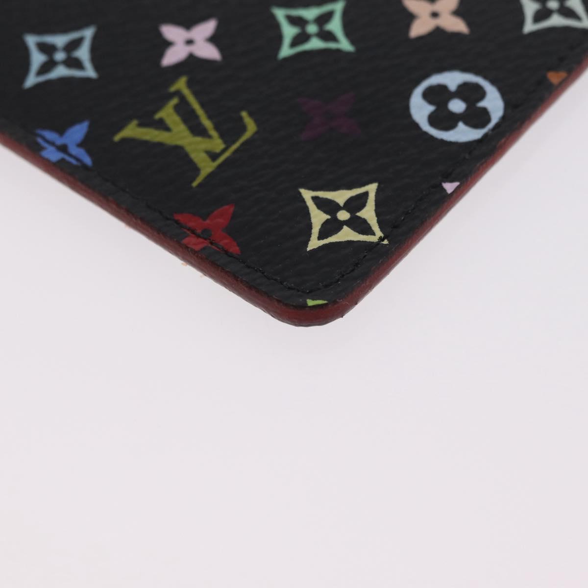 LOUIS VUITTON Monogram Multicolor Etui Miroir Black M92651 LV Auth BA16163