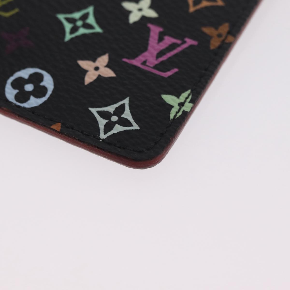 LOUIS VUITTON Monogram Multicolor Etui Miroir Black M92651 LV Auth BA16163