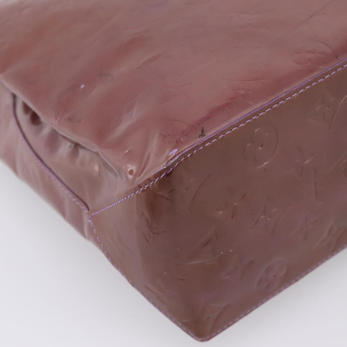 LOUIS VUITTON Monogram Vernis Reade MM Hand Bag Purple M91087 LV Auth BA16172