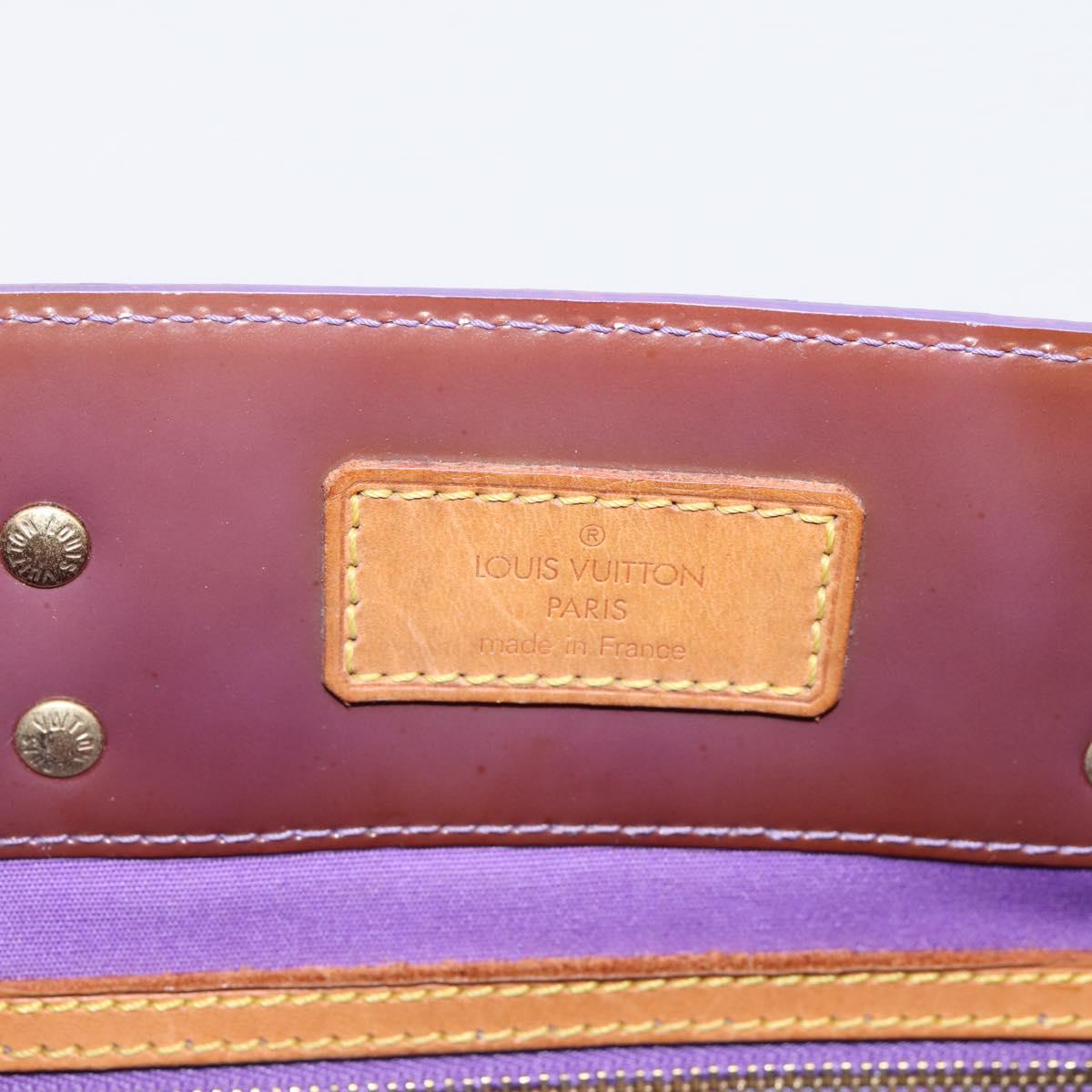LOUIS VUITTON Monogram Vernis Reade MM Hand Bag Purple M91087 LV Auth BA16172
