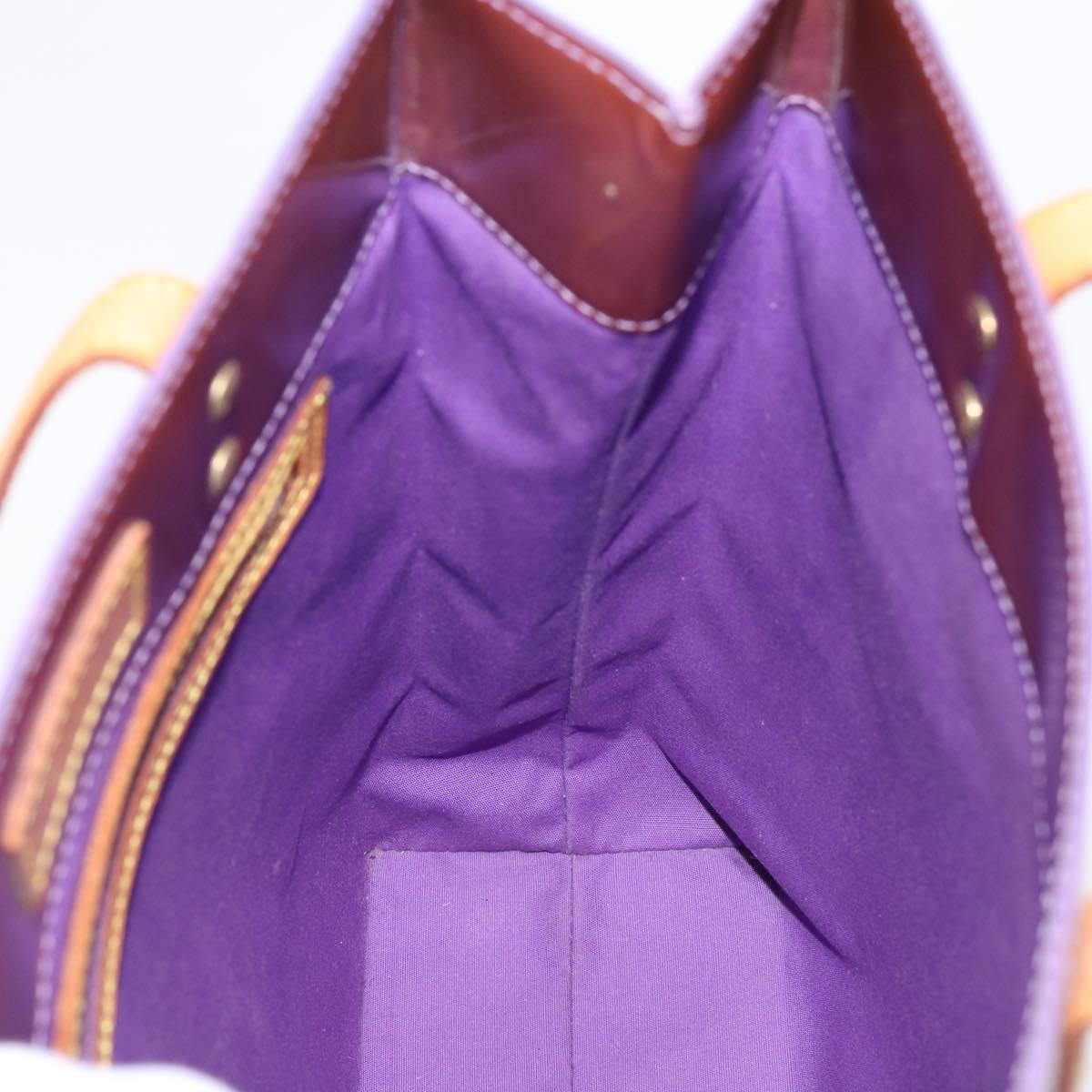 LOUIS VUITTON Monogram Vernis Reade MM Hand Bag Purple M91087 LV Auth BA16172