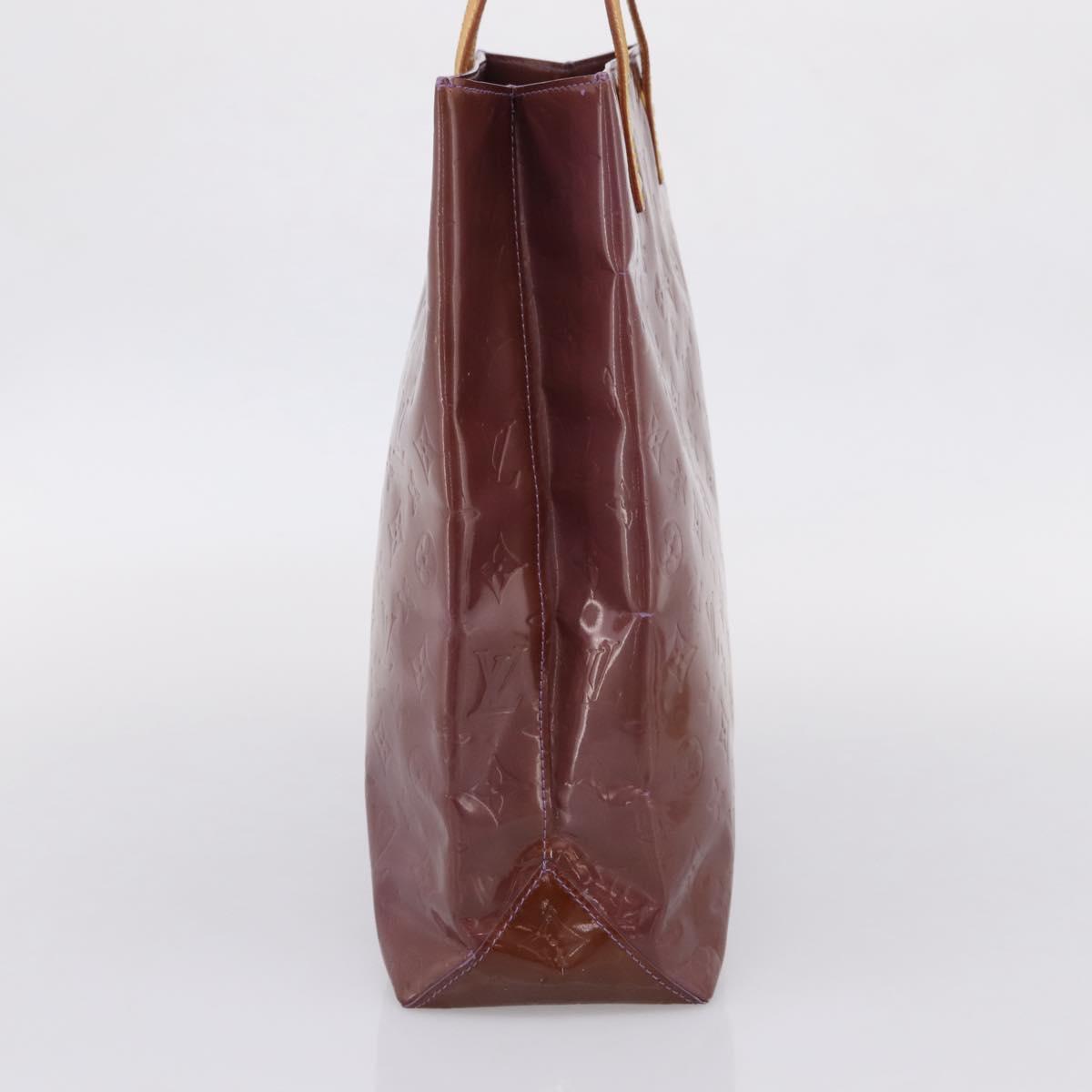 LOUIS VUITTON Monogram Vernis Reade MM Hand Bag Purple M91087 LV Auth BA16172