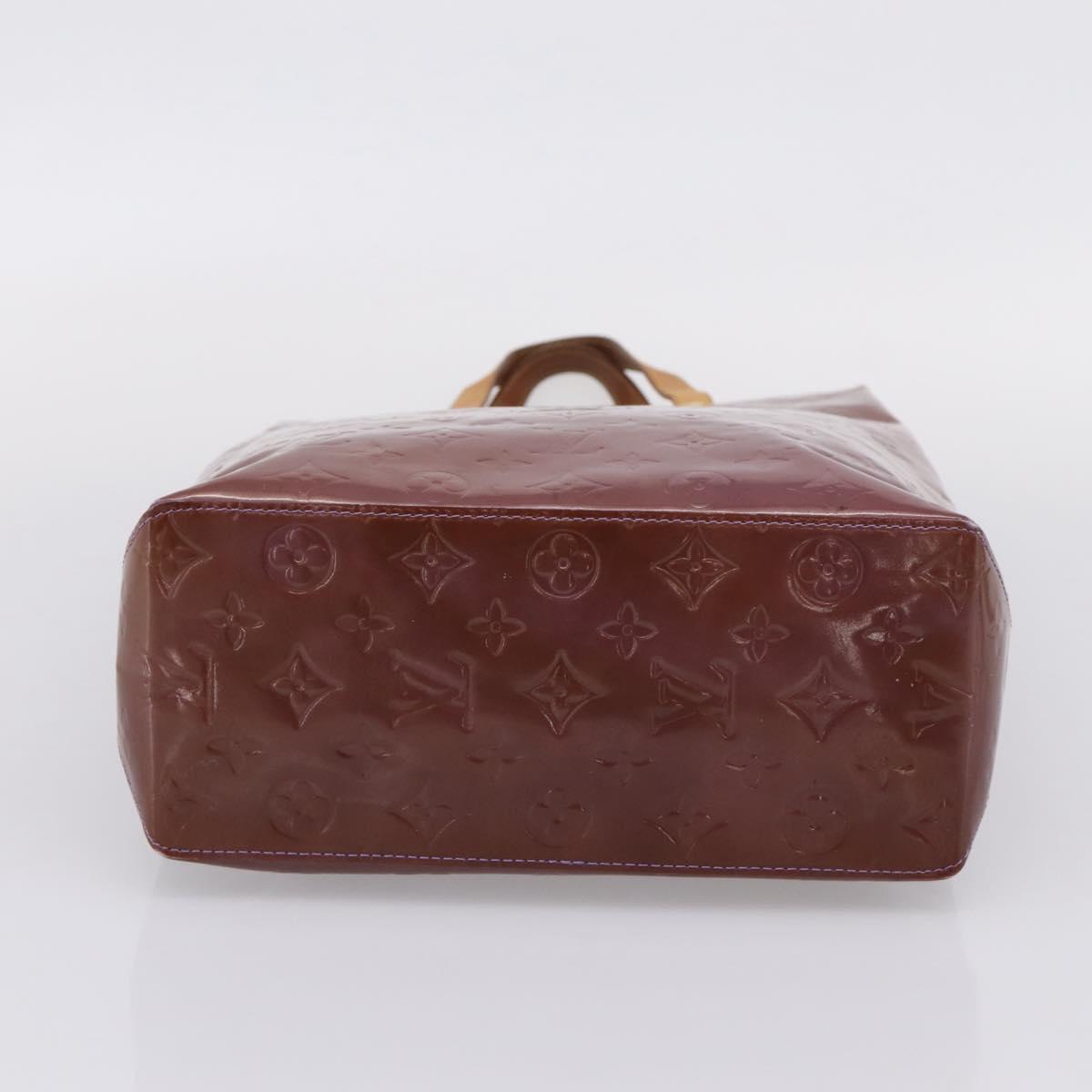 LOUIS VUITTON Monogram Vernis Reade MM Hand Bag Purple M91087 LV Auth BA16172