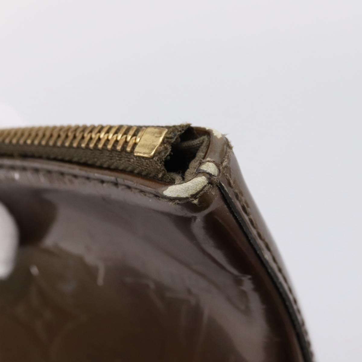 LOUIS VUITTON Monogram Vernis Bellevue GM Bag Veil Bronze M93674 LV Auth BA16175