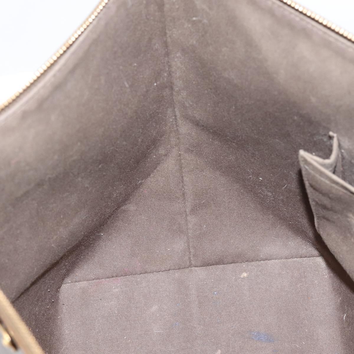 LOUIS VUITTON Monogram Vernis Bellevue GM Bag Veil Bronze M93674 LV Auth BA16175