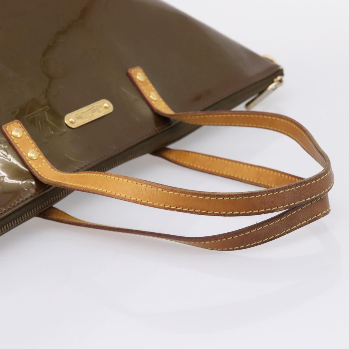 LOUIS VUITTON Monogram Vernis Bellevue GM Bag Veil Bronze M93674 LV Auth BA16175