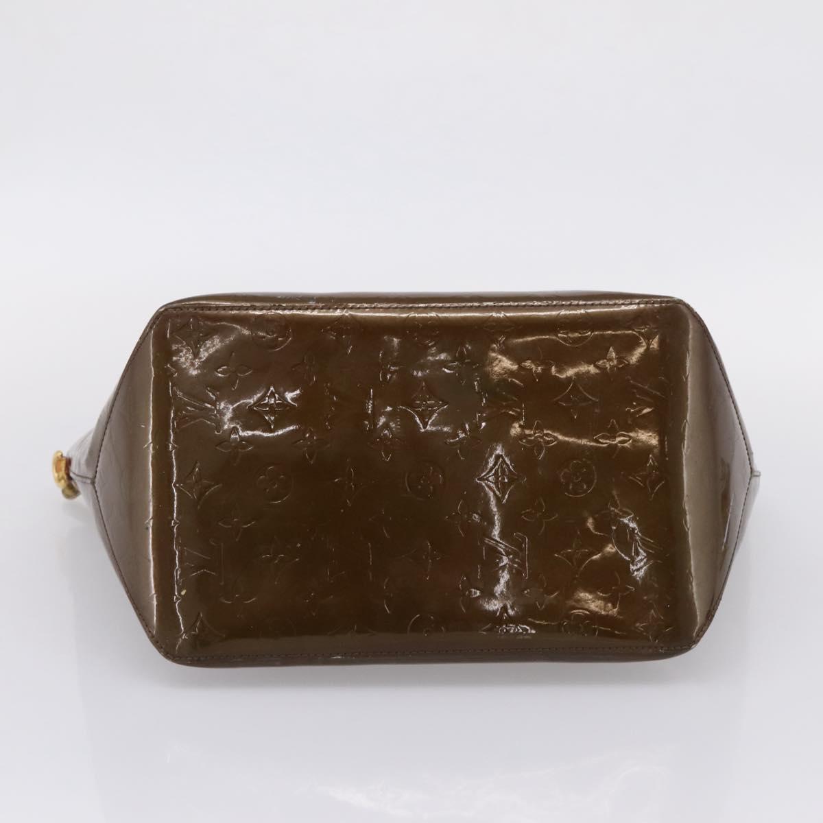 LOUIS VUITTON Monogram Vernis Bellevue GM Bag Veil Bronze M93674 LV Auth BA16175
