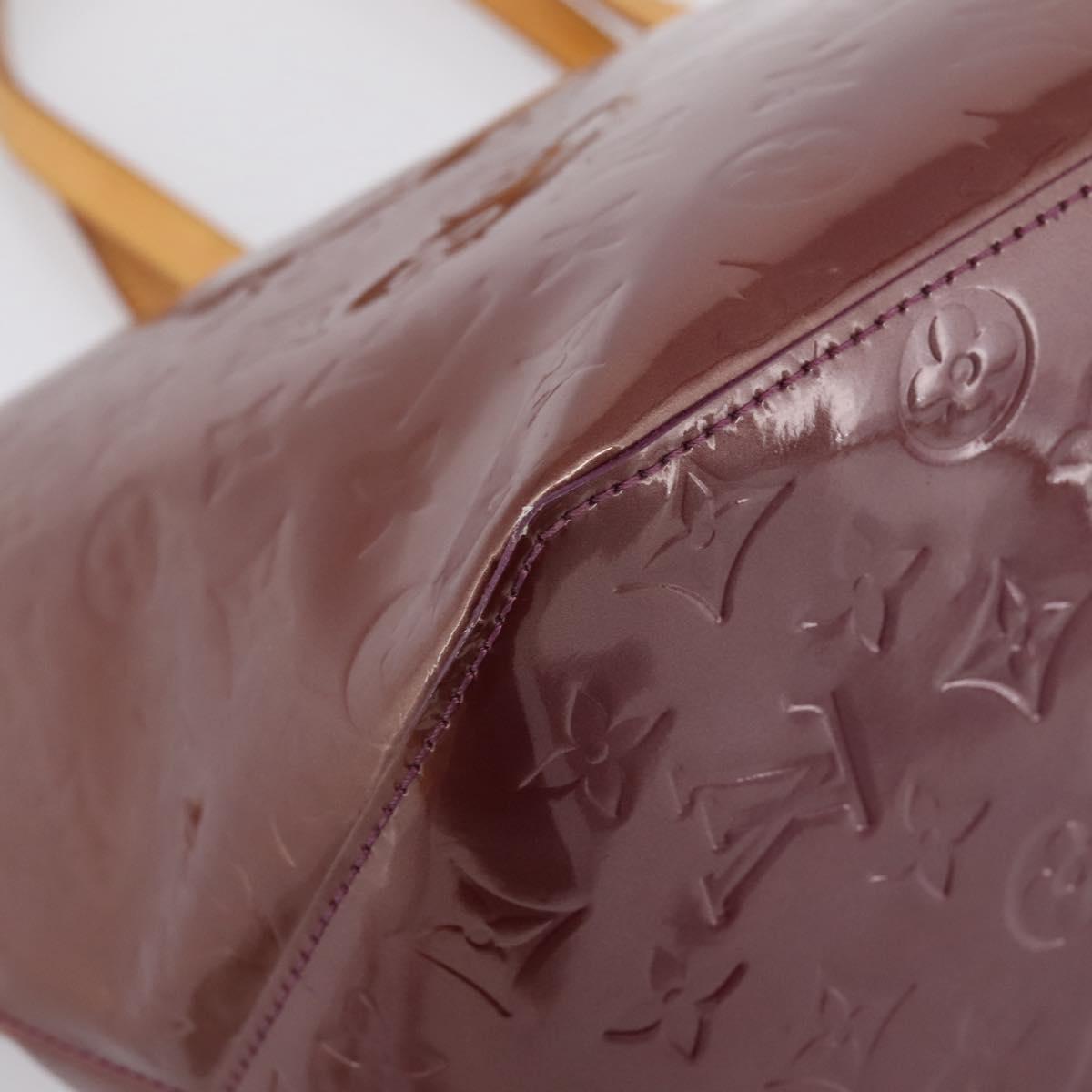 LOUIS VUITTON Monogram Vernis Bellevue GM Hand Bag Viole M93588 LV Auth BA16176