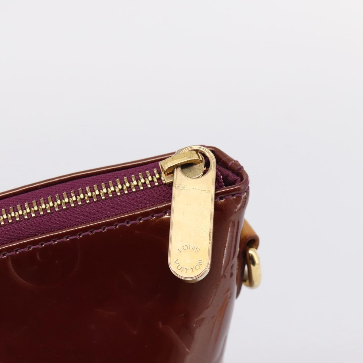 LOUIS VUITTON Monogram Vernis Bellevue GM Hand Bag Viole M93588 LV Auth BA16176
