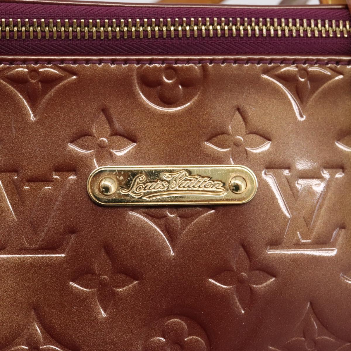 LOUIS VUITTON Monogram Vernis Bellevue GM Hand Bag Viole M93588 LV Auth BA16176