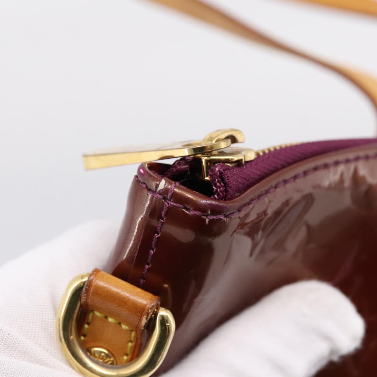 LOUIS VUITTON Monogram Vernis Bellevue GM Hand Bag Viole M93588 LV Auth BA16176