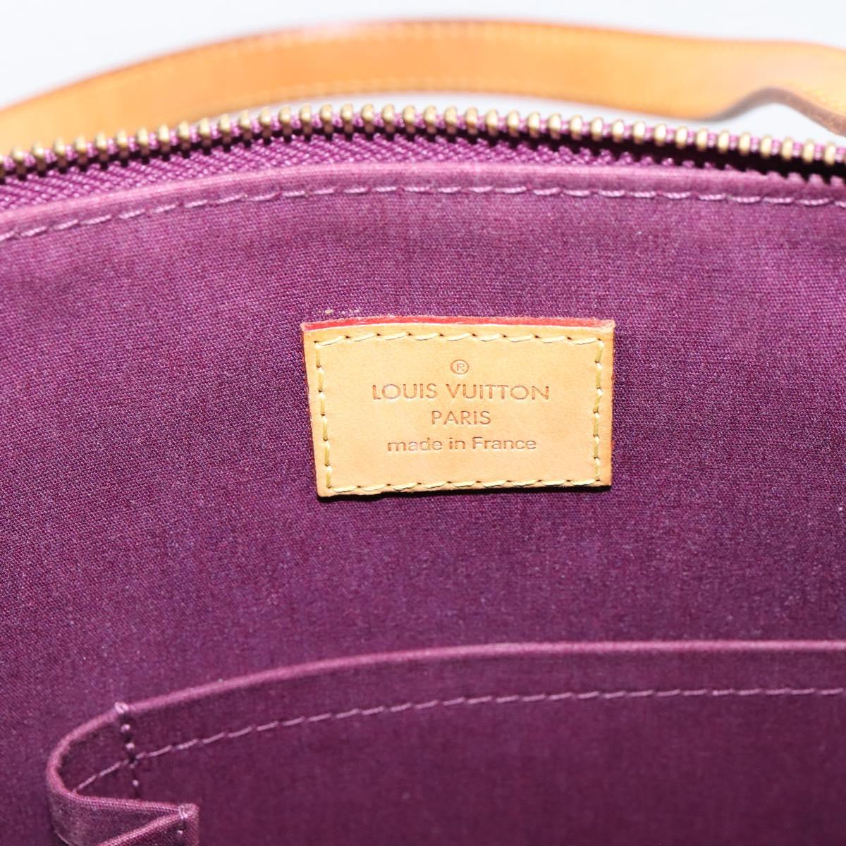 LOUIS VUITTON Monogram Vernis Bellevue GM Hand Bag Viole M93588 LV Auth BA16176