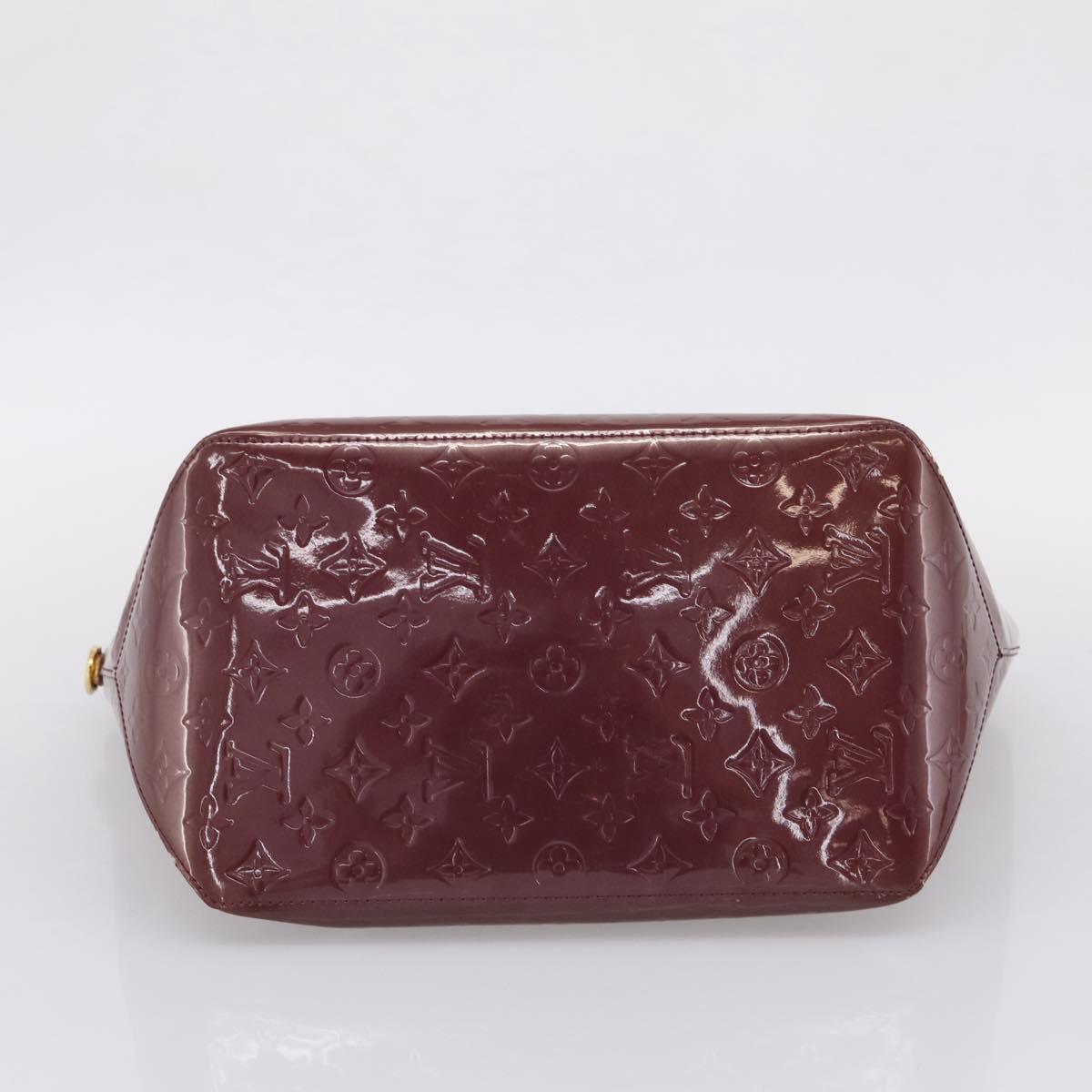 LOUIS VUITTON Monogram Vernis Bellevue GM Hand Bag Viole M93588 LV Auth BA16176