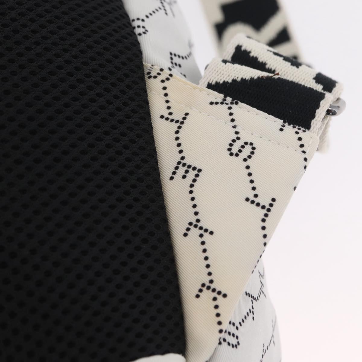 Stella McCartney Backpack Nylon White Black Auth BA16177