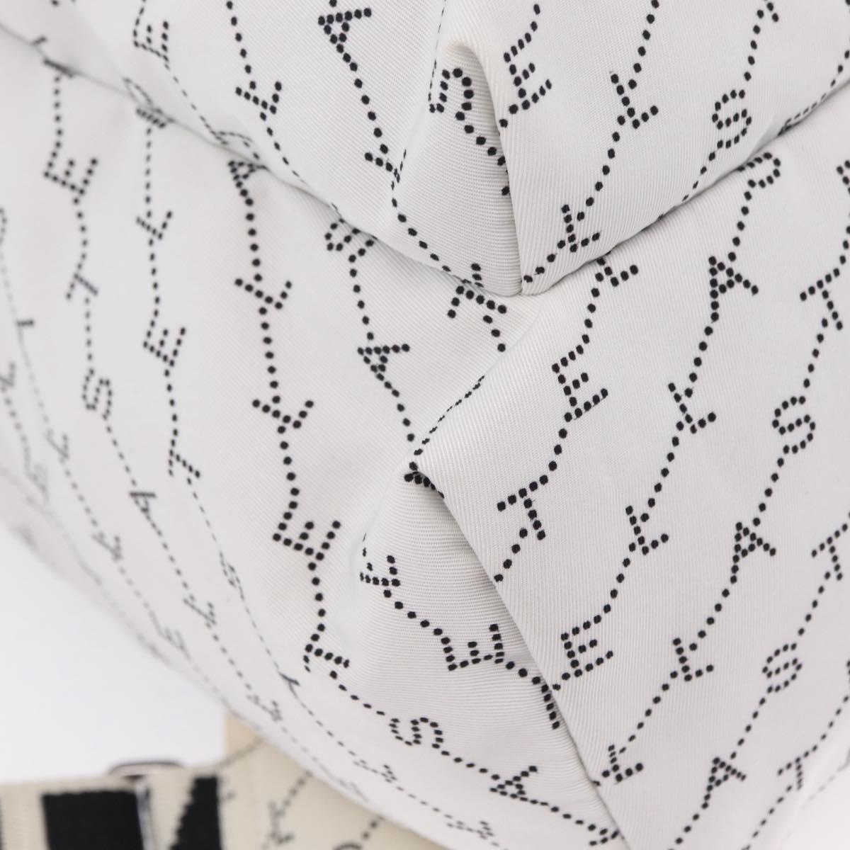 Stella McCartney Backpack Nylon White Black Auth BA16177