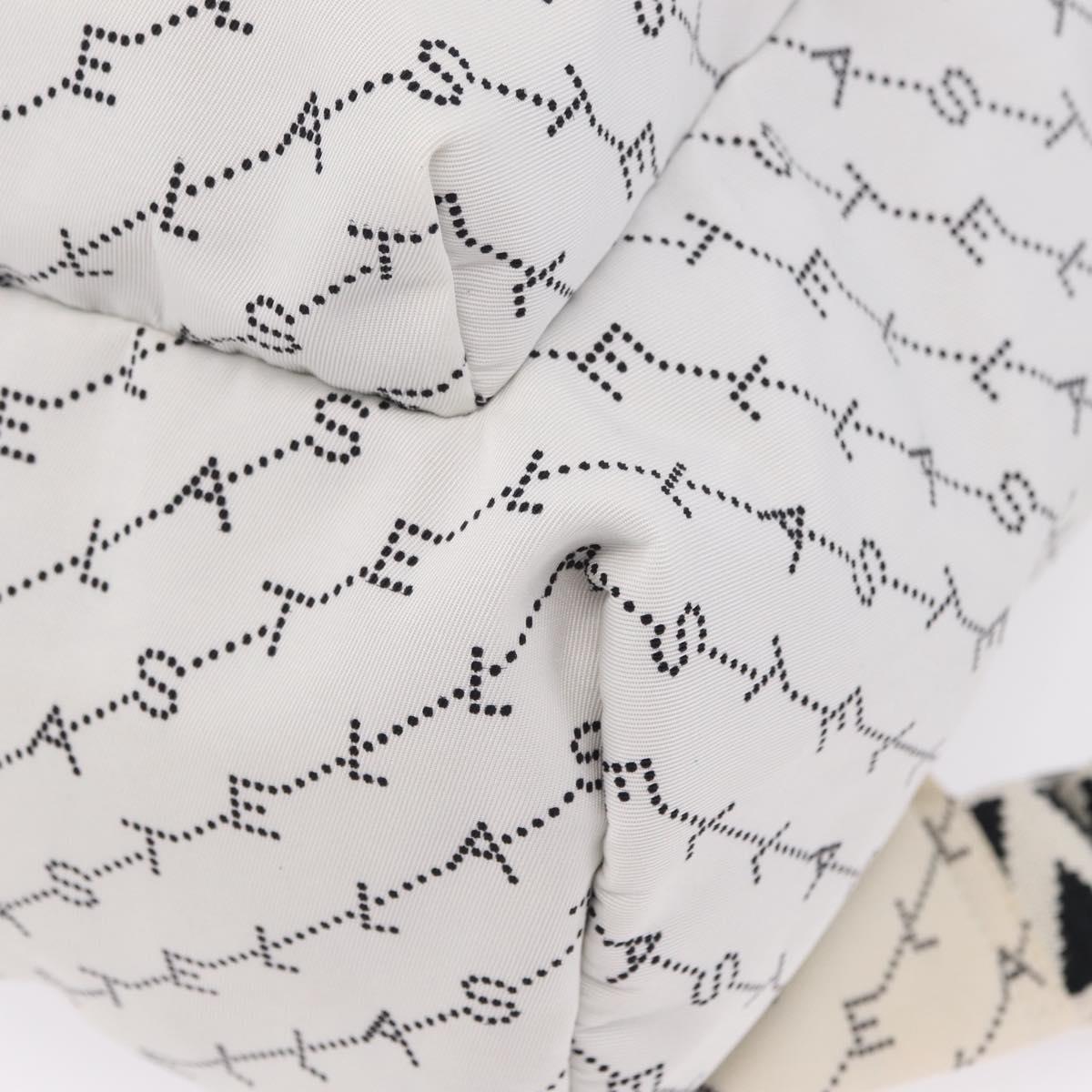 Stella McCartney Backpack Nylon White Black Auth BA16177