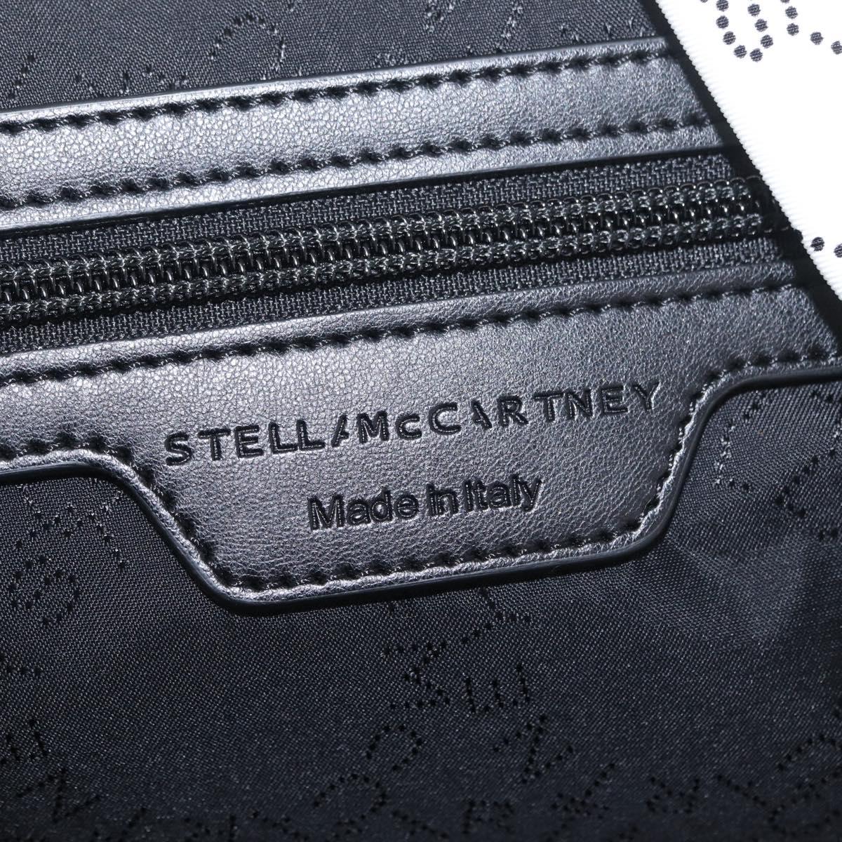 Stella McCartney Backpack Nylon White Black Auth BA16177