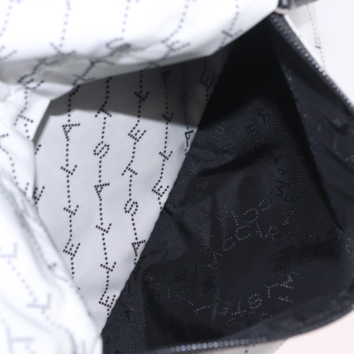 Stella McCartney Backpack Nylon White Black Auth BA16177