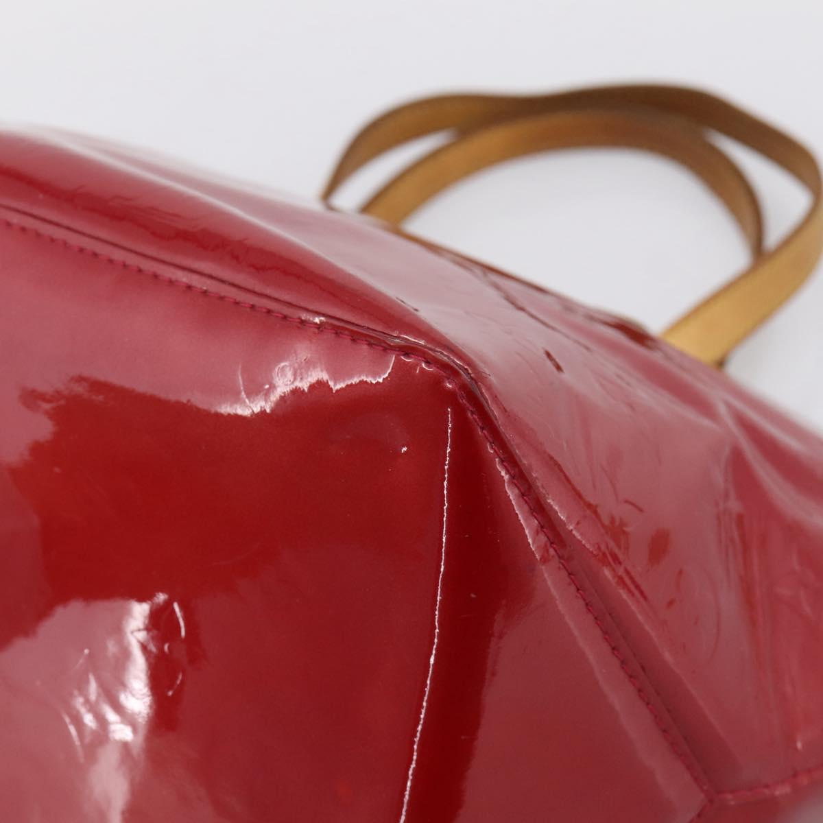 LOUIS VUITTON Monogram Vernis Bellevue PM Pomme D'amour M93583 LV Auth BA16180