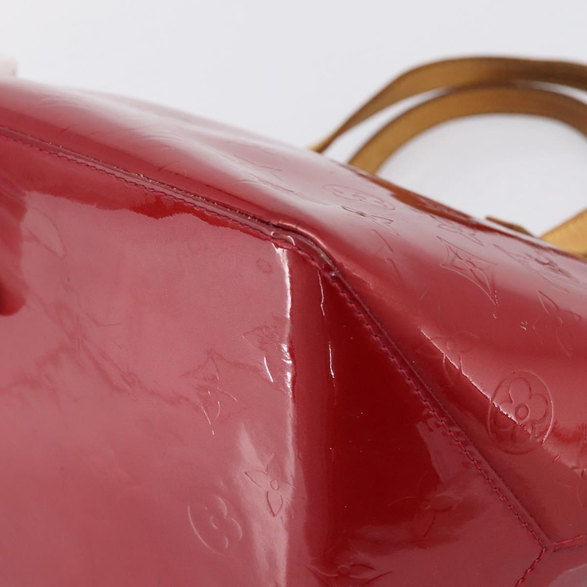 LOUIS VUITTON Monogram Vernis Bellevue PM Pomme D'amour M93583 LV Auth BA16180