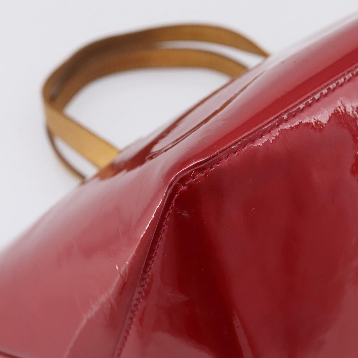 LOUIS VUITTON Monogram Vernis Bellevue PM Pomme D'amour M93583 LV Auth BA16180