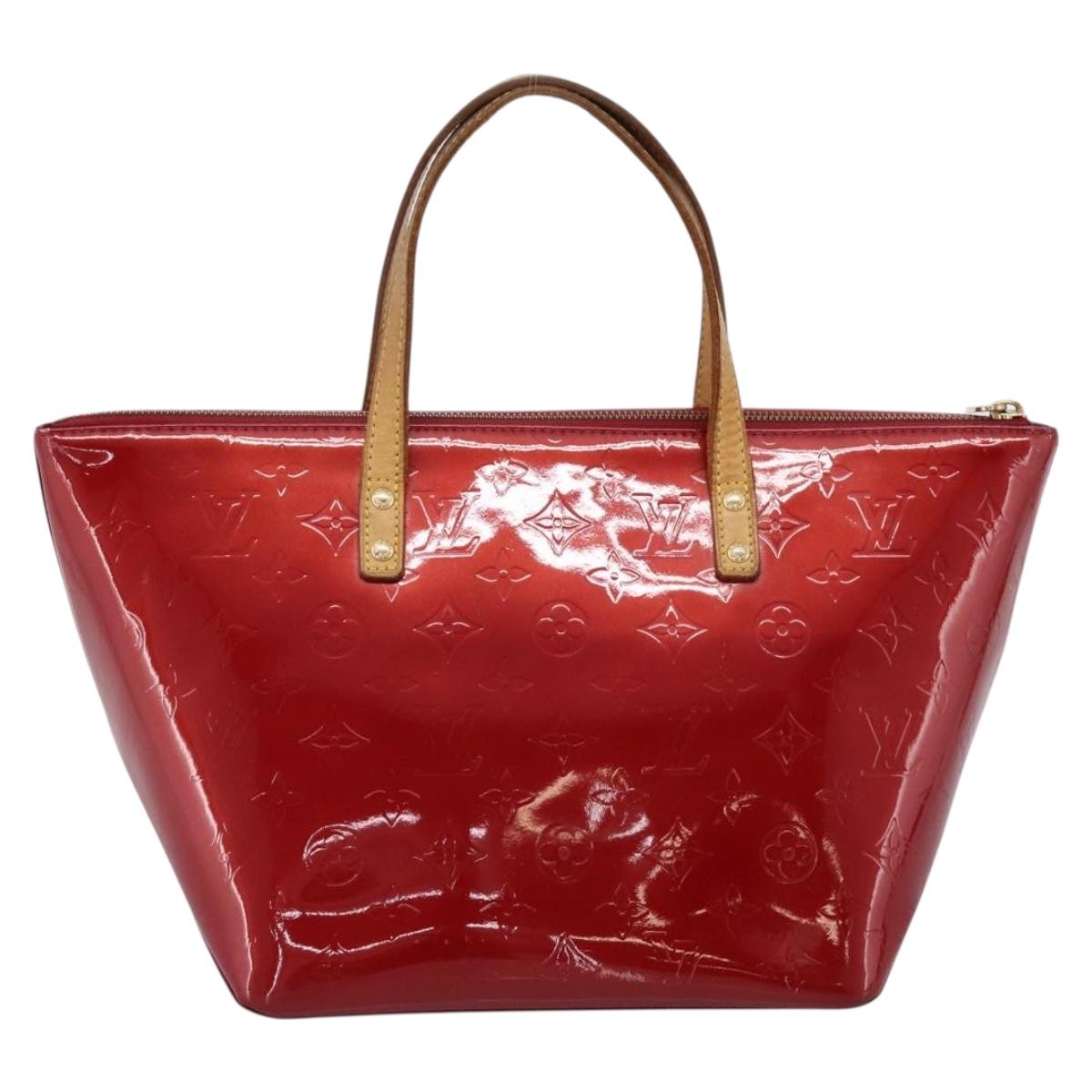 LOUIS VUITTON Monogram Vernis Bellevue PM Pomme D'amour M93583 LV Auth BA16180