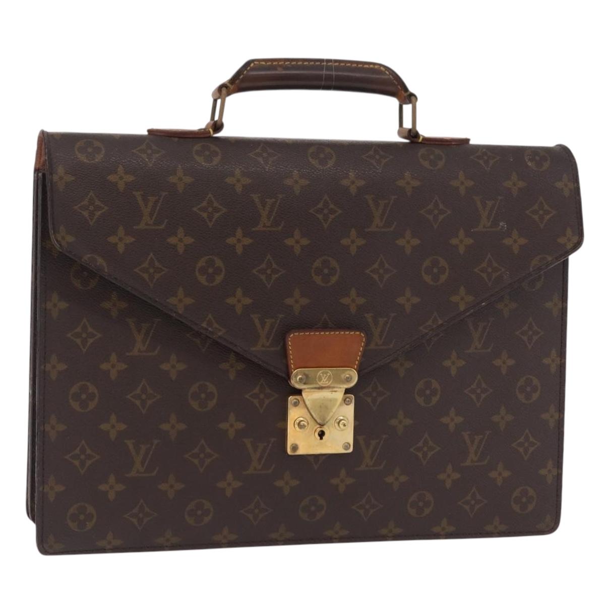 LOUIS VUITTON Monogram Serviette Conseiller Briefcase M53331 LV Auth BA16181