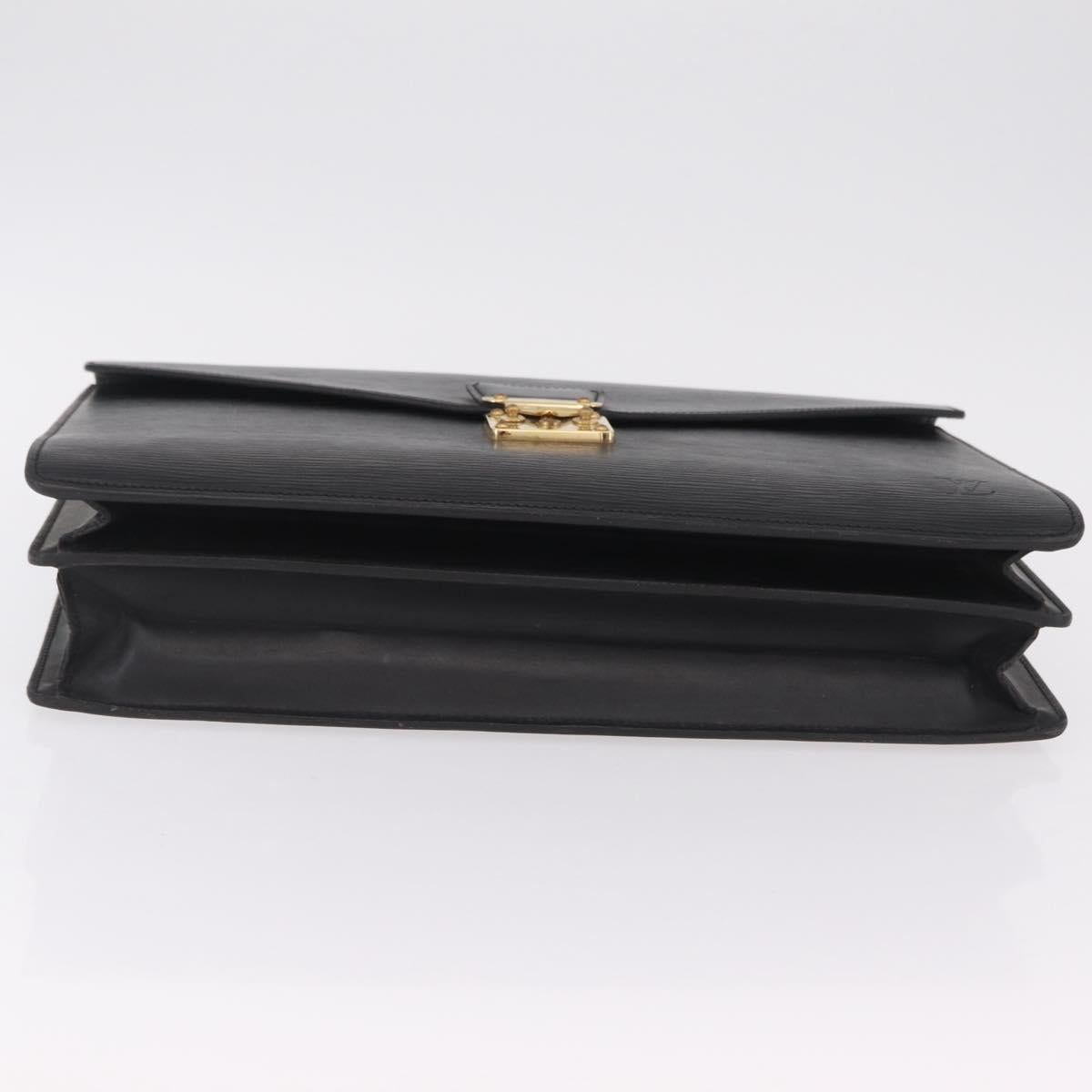 LOUIS VUITTON Epi Serviette Conseiller Briefcase Black M54422 LV Auth BA16182