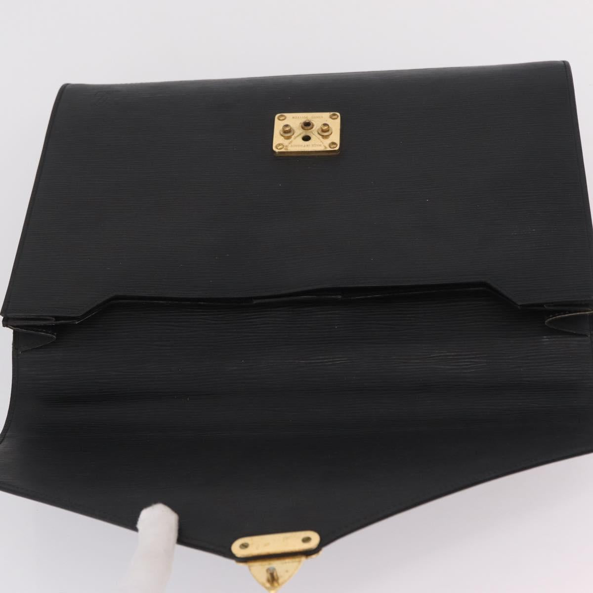 LOUIS VUITTON Epi Serviette Conseiller Briefcase Black M54422 LV Auth BA16182
