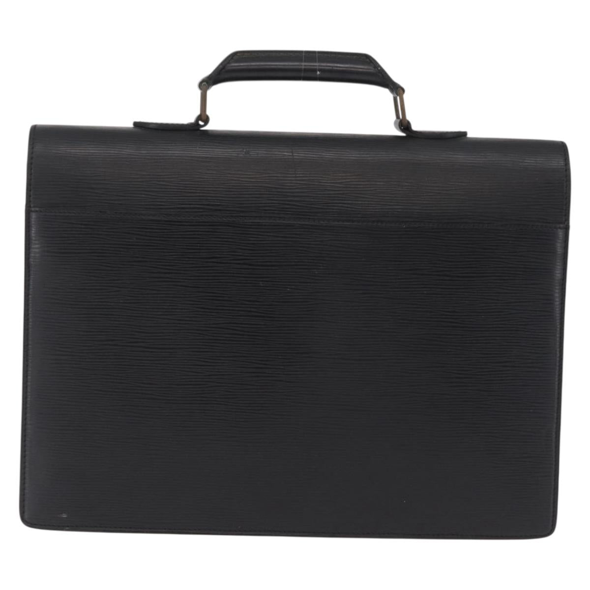 LOUIS VUITTON Epi Serviette Conseiller Briefcase Black M54422 LV Auth BA16182