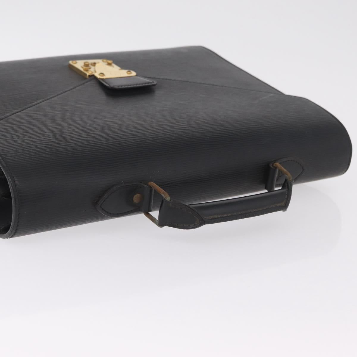 LOUIS VUITTON Epi Serviette Conseiller Briefcase Black M54422 LV Auth BA16182
