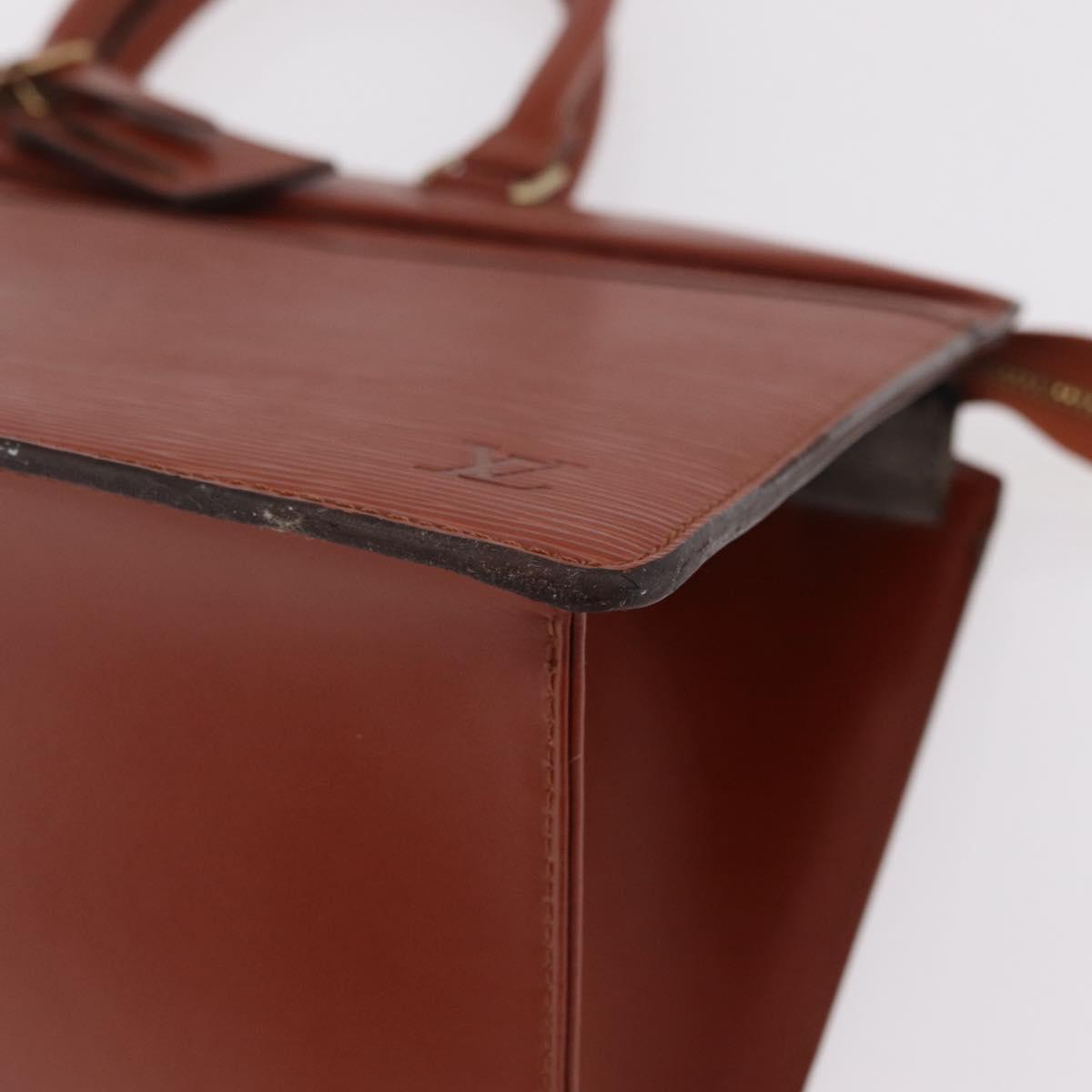 LOUIS VUITTON Epi Riviera Hand Bag Brown M48183 LV Auth BA16187