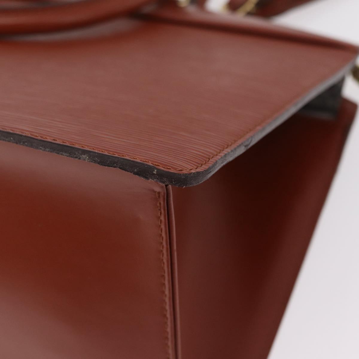 LOUIS VUITTON Epi Riviera Hand Bag Brown M48183 LV Auth BA16187