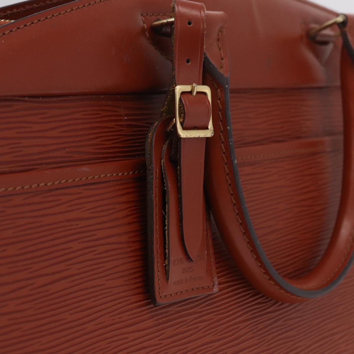 LOUIS VUITTON Epi Riviera Hand Bag Brown M48183 LV Auth BA16187