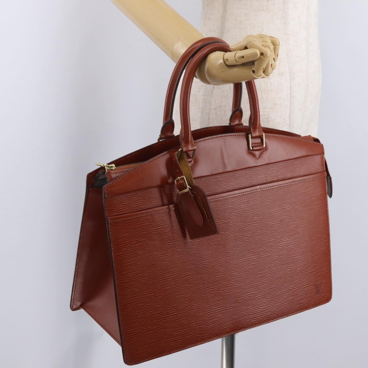 LOUIS VUITTON Epi Riviera Hand Bag Brown M48183 LV Auth BA16187
