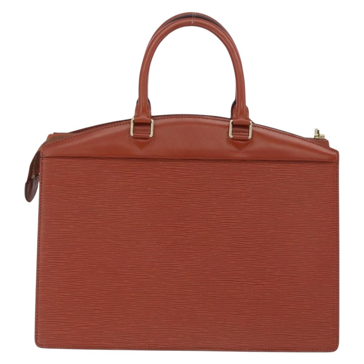LOUIS VUITTON Epi Riviera Hand Bag Brown M48183 LV Auth BA16187