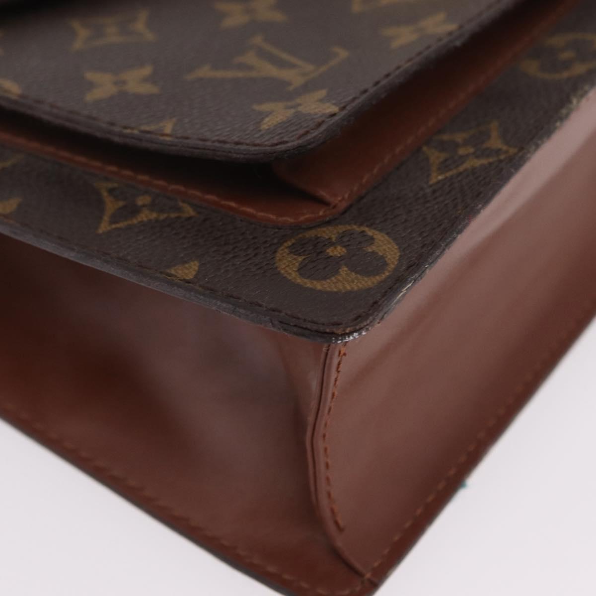 LOUIS VUITTON Monogram Monceau Hand Bag 2way M51185 LV Auth BA16191