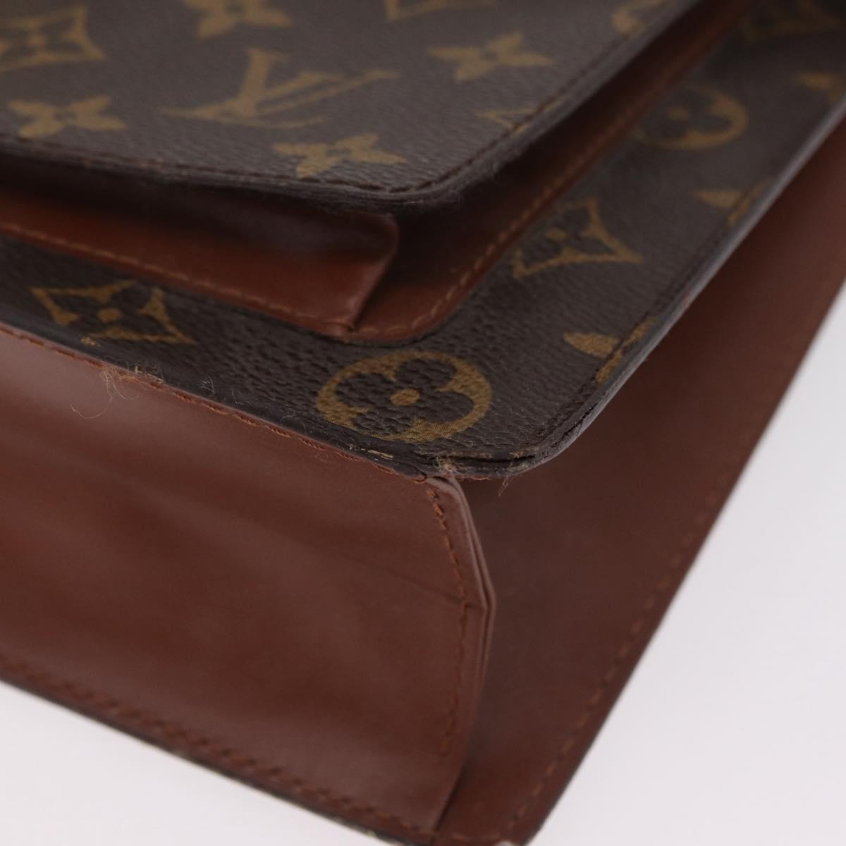 LOUIS VUITTON Monogram Monceau Hand Bag 2way M51185 LV Auth BA16191