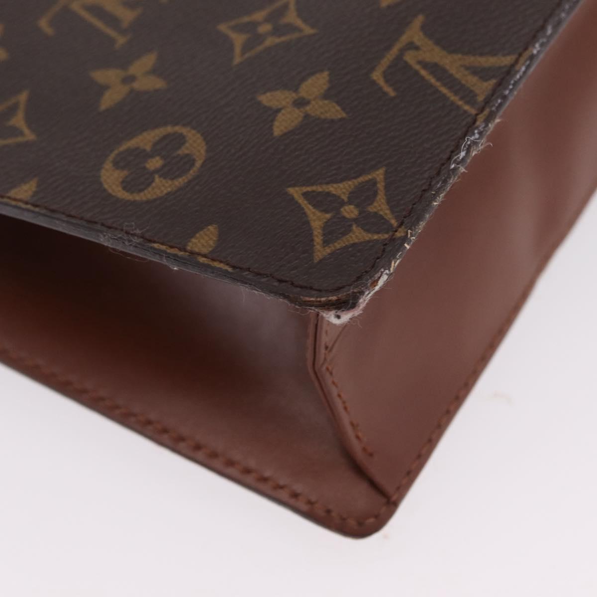 LOUIS VUITTON Monogram Monceau Hand Bag 2way M51185 LV Auth BA16191