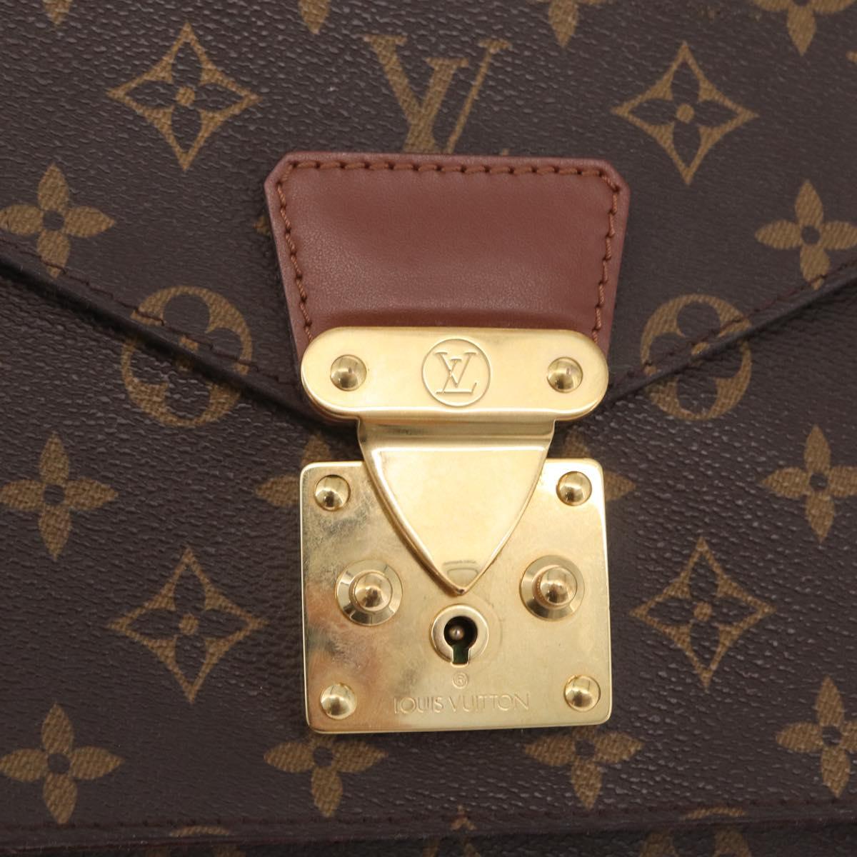 LOUIS VUITTON Monogram Monceau Hand Bag 2way M51185 LV Auth BA16191