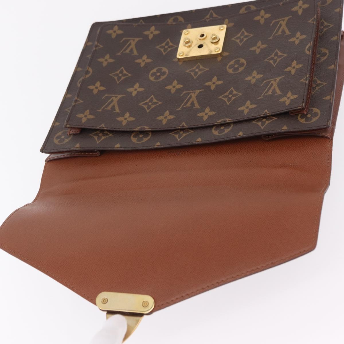 LOUIS VUITTON Monogram Monceau Hand Bag 2way M51185 LV Auth BA16191