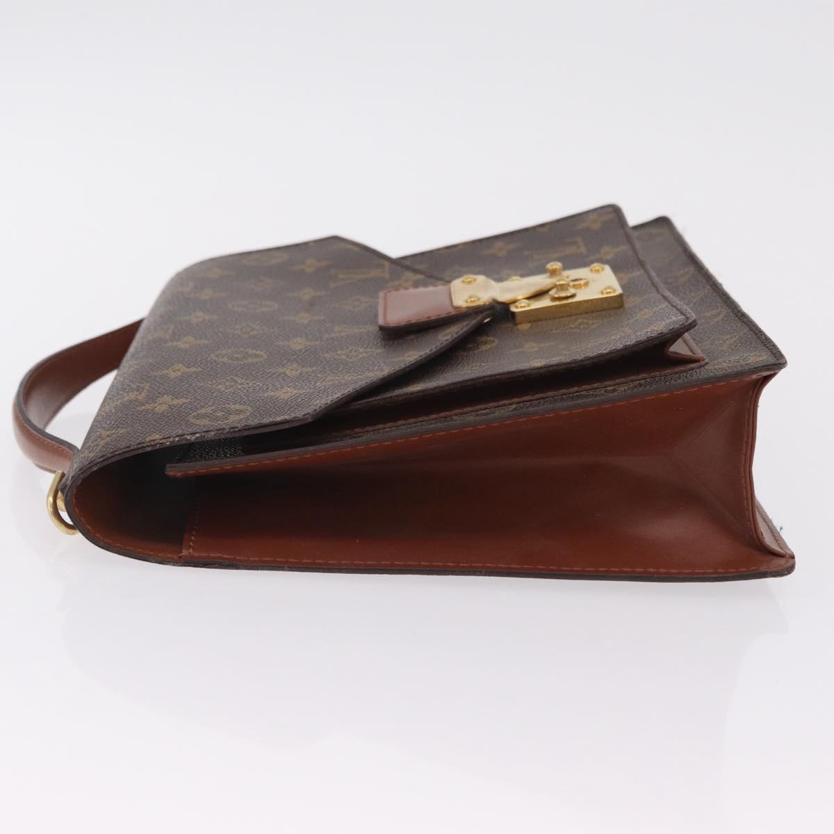 LOUIS VUITTON Monogram Monceau Hand Bag 2way M51185 LV Auth BA16191