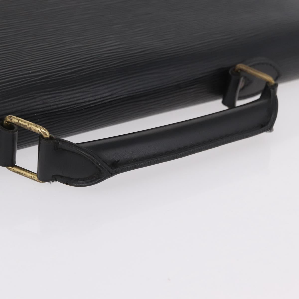 LOUIS VUITTON Epi Serviette Conseiller Briefcase Black M54422 LV Auth BA16193