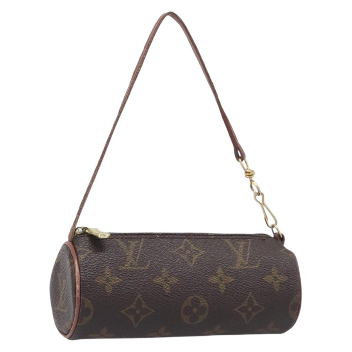 LOUIS VUITTON Monogram Papillon Pouch LV Auth BA16194