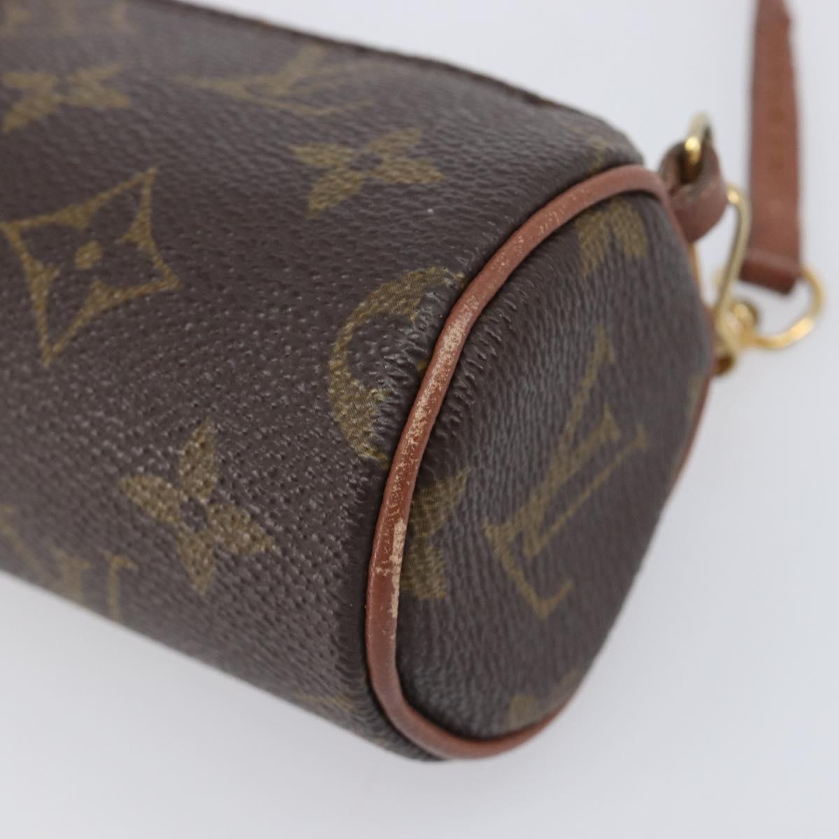 LOUIS VUITTON Monogram Papillon Pouch LV Auth BA16194
