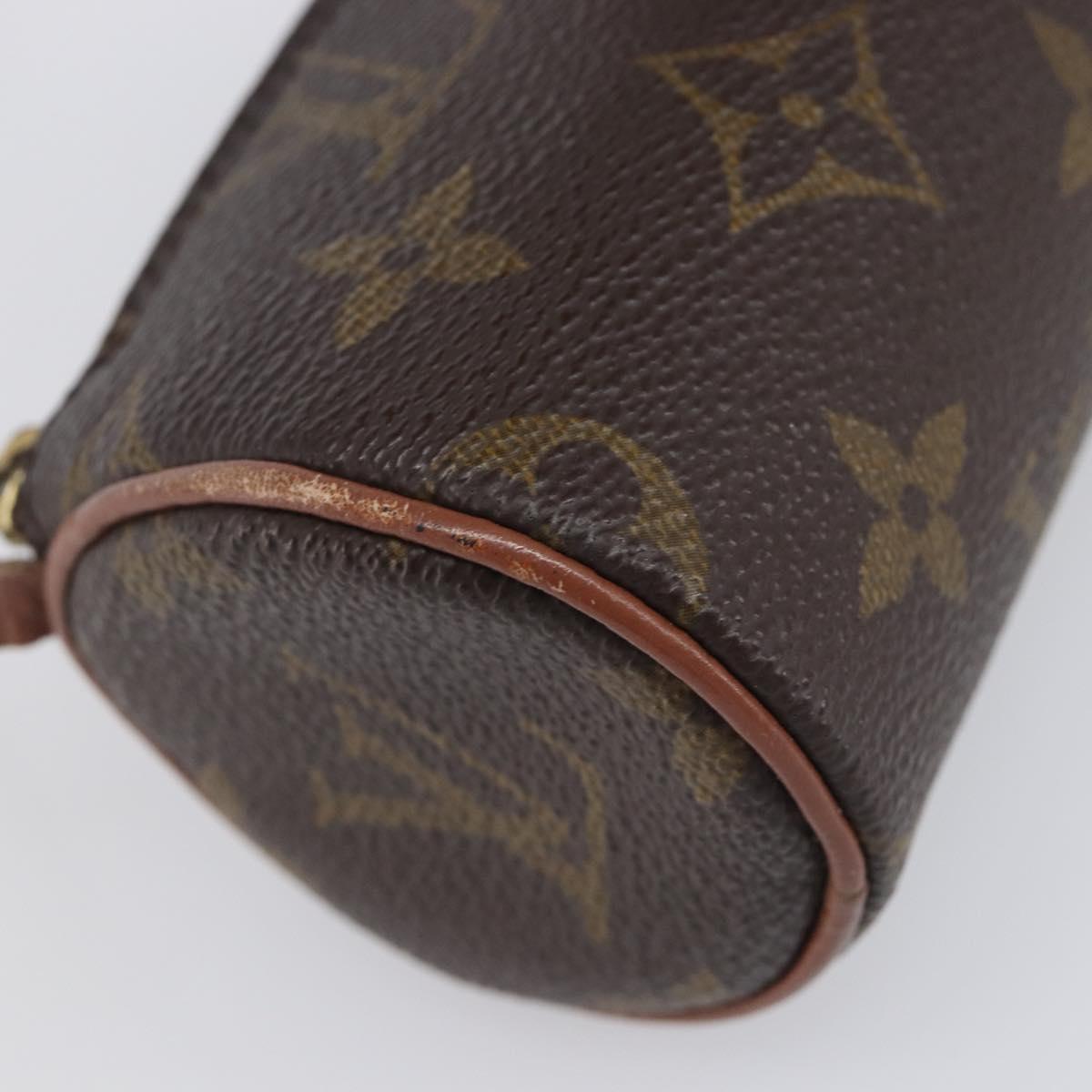 LOUIS VUITTON Monogram Papillon Pouch LV Auth BA16194