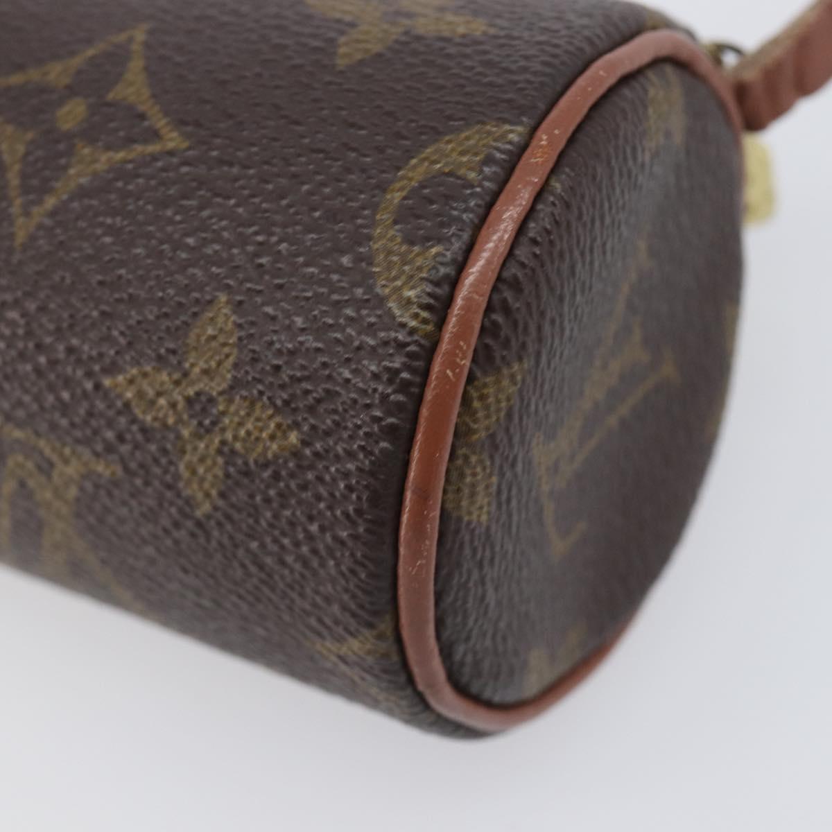 LOUIS VUITTON Monogram Papillon Pouch LV Auth BA16194