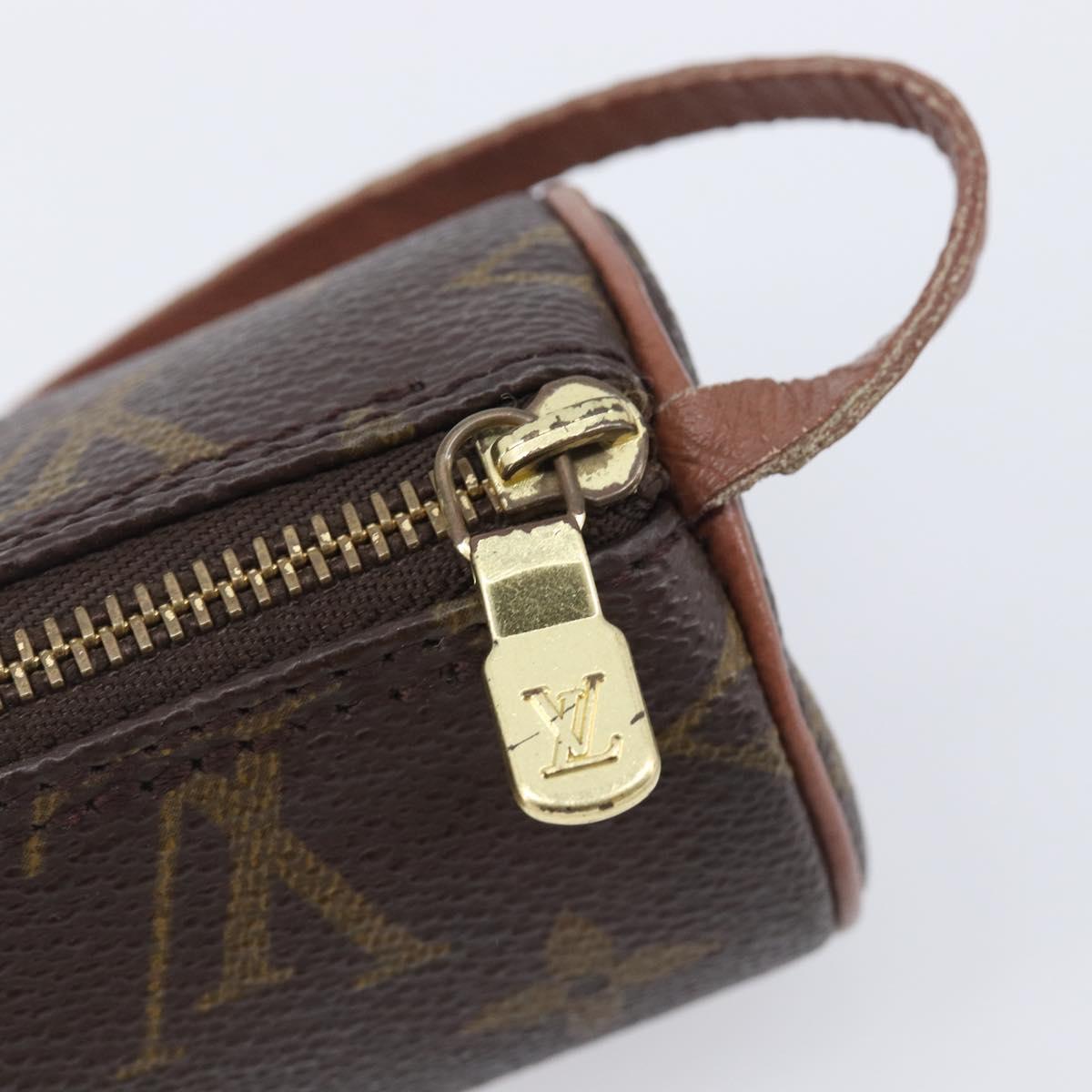LOUIS VUITTON Monogram Papillon Pouch LV Auth BA16194