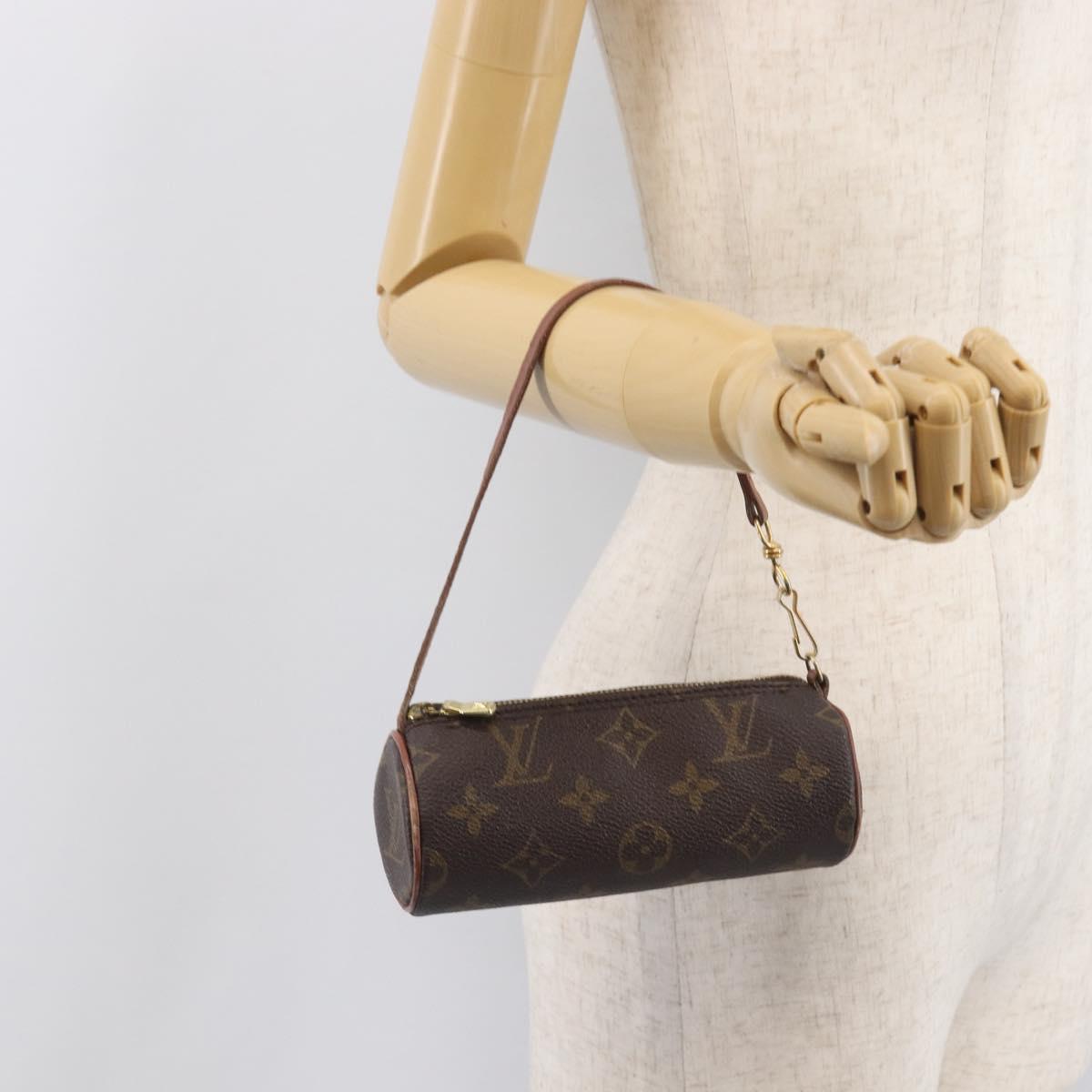 LOUIS VUITTON Monogram Papillon Pouch LV Auth BA16194